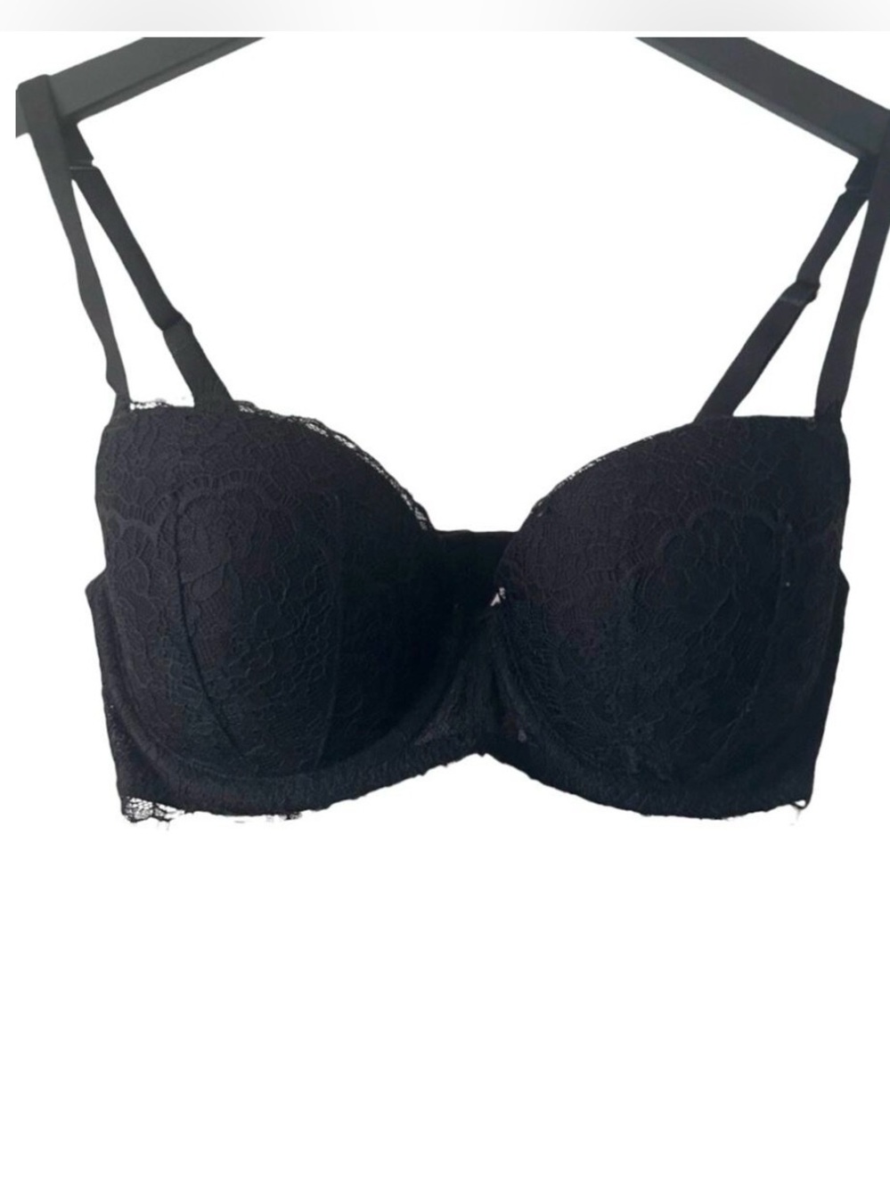 Victoria's Secret Dream Angels Lined Demi Bra 32DD Black